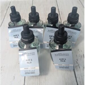 Bath & Body Works Wallflowers Refill 6 Pack Aloe & Palm Fresh Clean SEALED